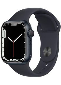 Apple Watch Series 7 Alluminio 41 mm (2021) | GPS + Cellular | Mezzanotte | Cinturino Sport Mezzanotte