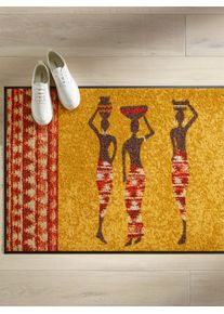 Salonloewe Fußmatte, Rechteckig, 7 Mm Höhe orange, Größe B/L: 40 cm x 60 cm 7 mm , für den Innen- und überdachten Außenbereich