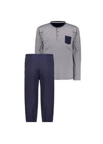 Ceceba Langer Pyjama mit Serafinokragen, Marine, 64/66