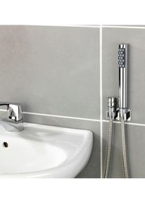 unisex Sproeier voor wasbak in Zilverkleur ,maat 0, WITT, 50% Roestvrij staal, 50% Kunststof