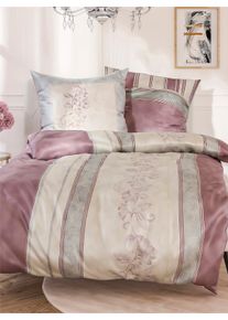 Kaeppel unisex Bettwäsche in champagner-altrosa-bedruckt ,Größe 80x80/135x200 cm, Witt, 100% Baumwolle