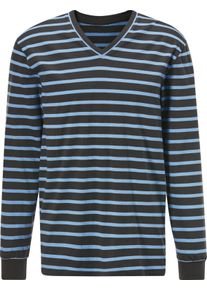 Heren Pyjama's grafiet + jeansblauw Maat 44/46