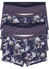 Lot de 4 boxers femme avec coton - violet - taille 58/60 (3XL) avec coton - bonprix