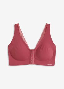 Soutien-gorge Feel Comfort rembourré à découpe laser sans armatures avec fermeture sur le devant - violet - taille 38/40 (S) - bonprix