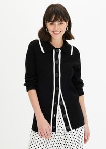 Cardigan, svart, størrelse 52/54 (XXL), bonprix