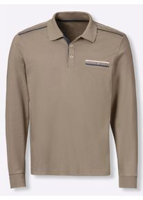 Heren Poloshirt in leem ,maat 44/46, WITT, 100% Katoen