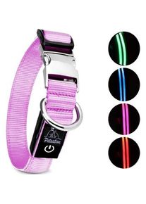 Petsation Leuchthalsband Hundehalsband pink L