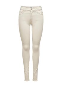 Only, Damer, Jeans 'ONLBlush Life', Ecru, Størrelse XXS