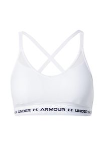 Under Armour, Damer, Sports-BH, Sort / Hvid, Størrelse L
