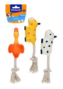 Vitakraft HRACKA FARMTRIO LATEX S LANEM, CCA 6X21 CM, 2359674