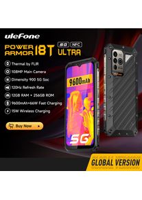 Ulefone Power Armor 18T Ultra 5G Rugged Phone THERMAL BY FLIR® Smartphone 256GB/512GB 9600mAh 66W Moblie phone Global