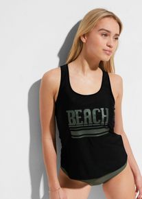 bonprix Tankini + biustonosz bikini (3 części), czarny, 40