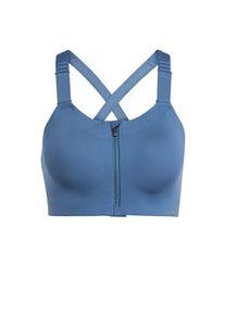 adidas Sportswear Sport-BH 'Tlrd Impact Luxe High-Support Zip' Damen silber Größe XXS
