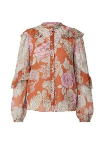 TWINSET Dames Blouse 'CAMICIA' oker / stone grey / lichtroze XS