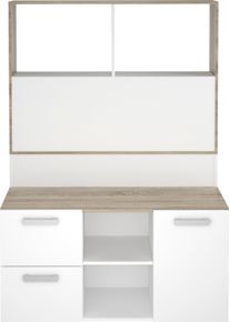 FMD Raumteiler »Mainz«, Schreibtisch Home Office weiß, Größe B/H/T: 110,5 cm x 155,5 cm x 91,5 cm B/H/T: 110,5 cm x 155,5 cm x 91,5 cm , Made in...