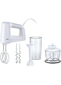 Braun Handmixer »Hm 3135«, 500 W, 5 Stufen weiß, SmartMix Technologie