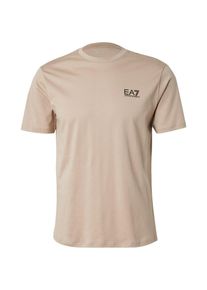 EA7 Emporio Armani Heren Shirt 'Core Identity' donkerbeige / zwart S