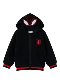 name it Bluza polarowa 'NMMJARED SPIDER' dla chłopców ognistoczerwony / czarny / biały Rozmiar 92