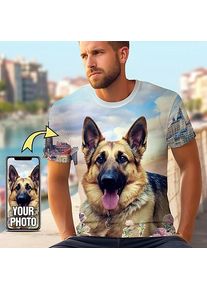 Custom Pet T Shirt for Men Design Your photo Custom Personalized 3d All Over Print t-shirt running Tee Custom Gifts Abstract Men