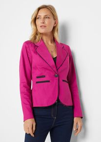 Stretch blazer - pink - maat 42 - met katoen - bonprix