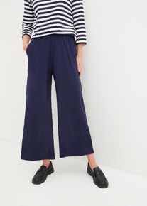 Jersey 7/8 broek - blauw - maat 56/58 (3XL) - viscose - bonprix