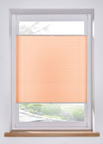 Effen plisségordijn - oranje - maat 2 (h/b: 130/60 cm) - bonprix