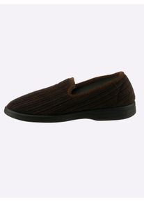 Herren Hausschuh in Cord-Qualität in braun ,Größe 39, WITT, 100% Textil