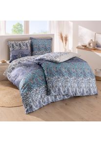 Irisette unisex Bedtextiel in lichtblauw geprint ,maat 80x80/135x200 cm, Witt, 100% Katoen