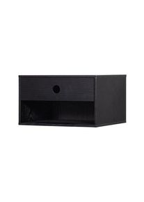 Tchibo - Woood Nachttisch »Nancy« - 34x30x20cm - schwarz -