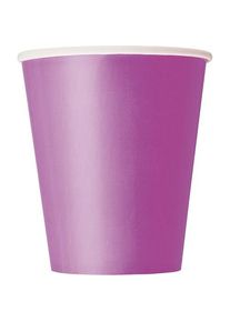 UNIQUE 8 gobelets en papier Vera lilas 266ml