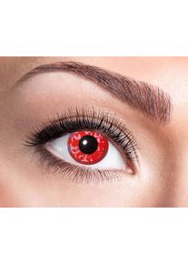 Lentillas anuales con estampado de camuflaje rojo