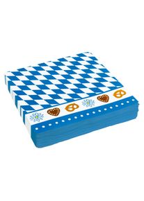 Amscan 20 serviettes de table Wiesn 33cm