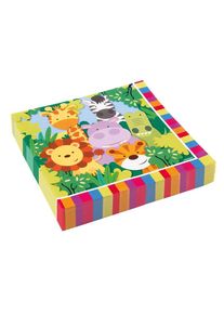 Amscan 20 serviettes de table safari 33cm