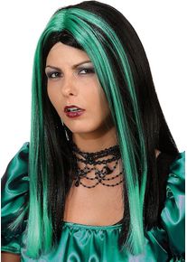 Orlob Perruque de sorci&egrave;re araign&eacute;e verte
