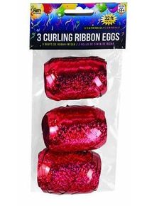 Bristol 3 rubans cadeaux holographiques rouges