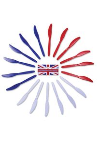 Bristol 18 colori Inghilterra coltello da festa (3er Multipack)