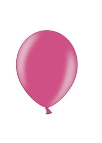 partydeco 100 ballons métalliques Celebration magenta 23cm