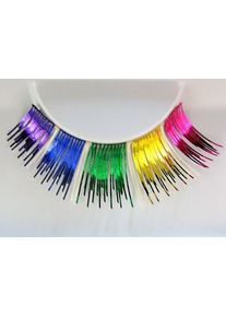 Eulenspiegel Pestañas de fiesta metálicas coloridas