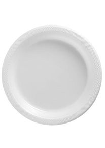 50 assiettes en papier blanc Genève 17cm