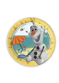 Procos 8 assiettes en papier Olaf's Summer Fun 20cm