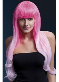 Smiffys Perruque glamour rose taille ajustable de luxe
