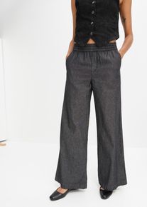 bonprix Mujer, Vaqueros, negro, 36