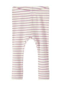 name it Legginsy 'NBNBani' dla chłopców lawenda / biały Rozmiar 56