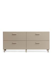Relief Commode basse avec pieds beige String Furniture
