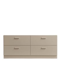 Relief Commode basse avec socle beige String Furniture