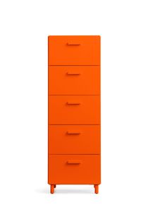 Relief Commode haute avec pieds orange String Furniture