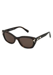Swarovski 0SK6019 | okulary przeciwsłoneczne | Kształt okularów: motyl, tworzywo sztuczne, brązowy