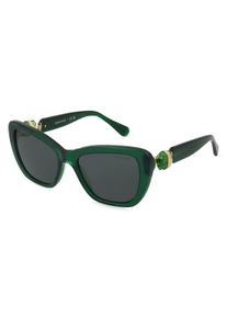 Swarovski 0SK6018 | okulary przeciwsłoneczne | Kształt okularów: kocie oko, tworzywo sztuczne, zielony