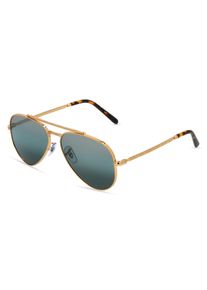Ray-Ban RB 3625 NEW AVIATOR | okulary przeciwsłoneczne | Kształt okularów: pilotki, mineralne z polaryzacją, złoty