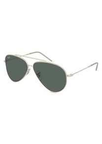 Ray-Ban RBR0101S AVIATOR REVERSE | okulary przeciwsłoneczne | Kształt okularów: pilotki, tworzywo sztuczne, srebrny